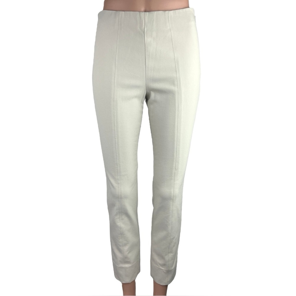 VINCE | Bone Side Zip Mid Rise Cropped Pants